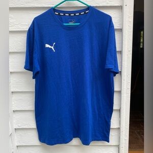 Puma Men's Vibrant Blue Short Sleeve Tee